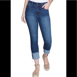 Seven7 hi rise slim straight cropped size 10